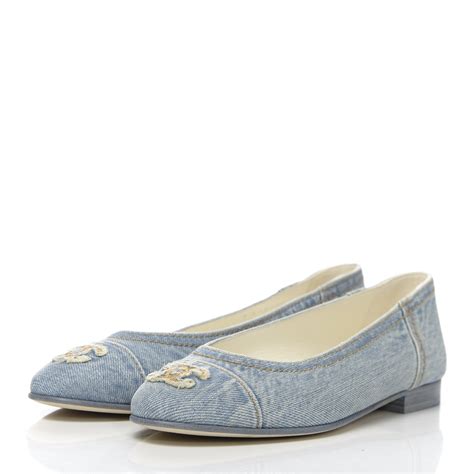 chanel denim ballerinas|chanel ballerinas.